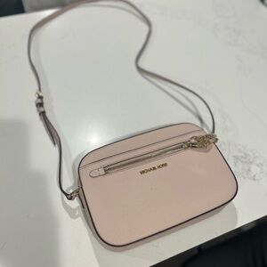 Light pink cross body bag